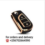 Toyota flip key 2 button remote cover nano black