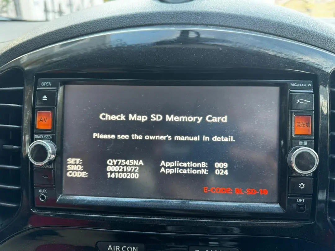 Check Map Sd Memory card For Nissan Car radio