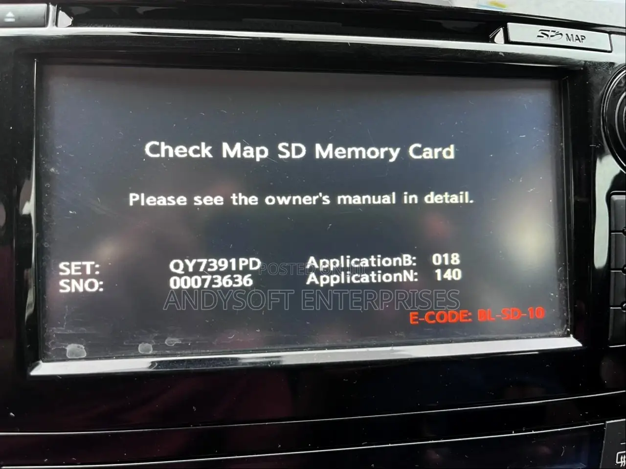 Check Map SD Card memory Card Nissan Car Radio Software