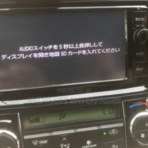 Press and Hold the Audio Switch to Insert the Map Sd Card