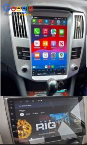 Android car radio installation in Toyota Harrier and Subaru – before and after Uganda