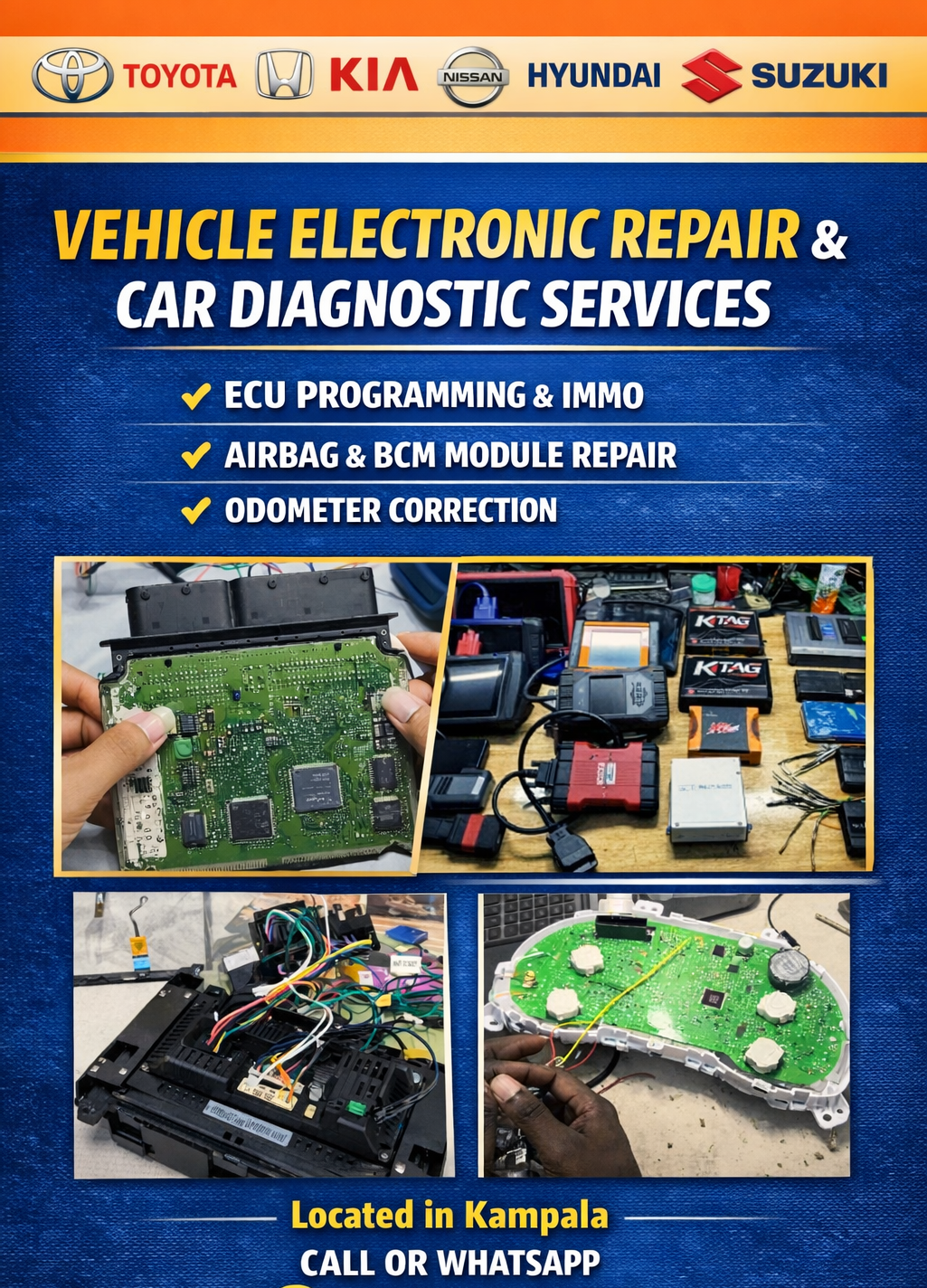Professional ECU & Car Computer Repair Services in Kampala, Uganda